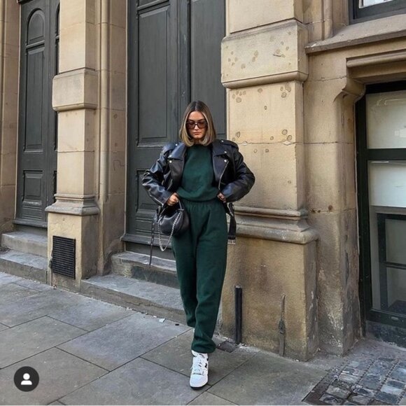 Storet Lexi Brushed Joggers Hunter Green S/M - Picture 4 of 16